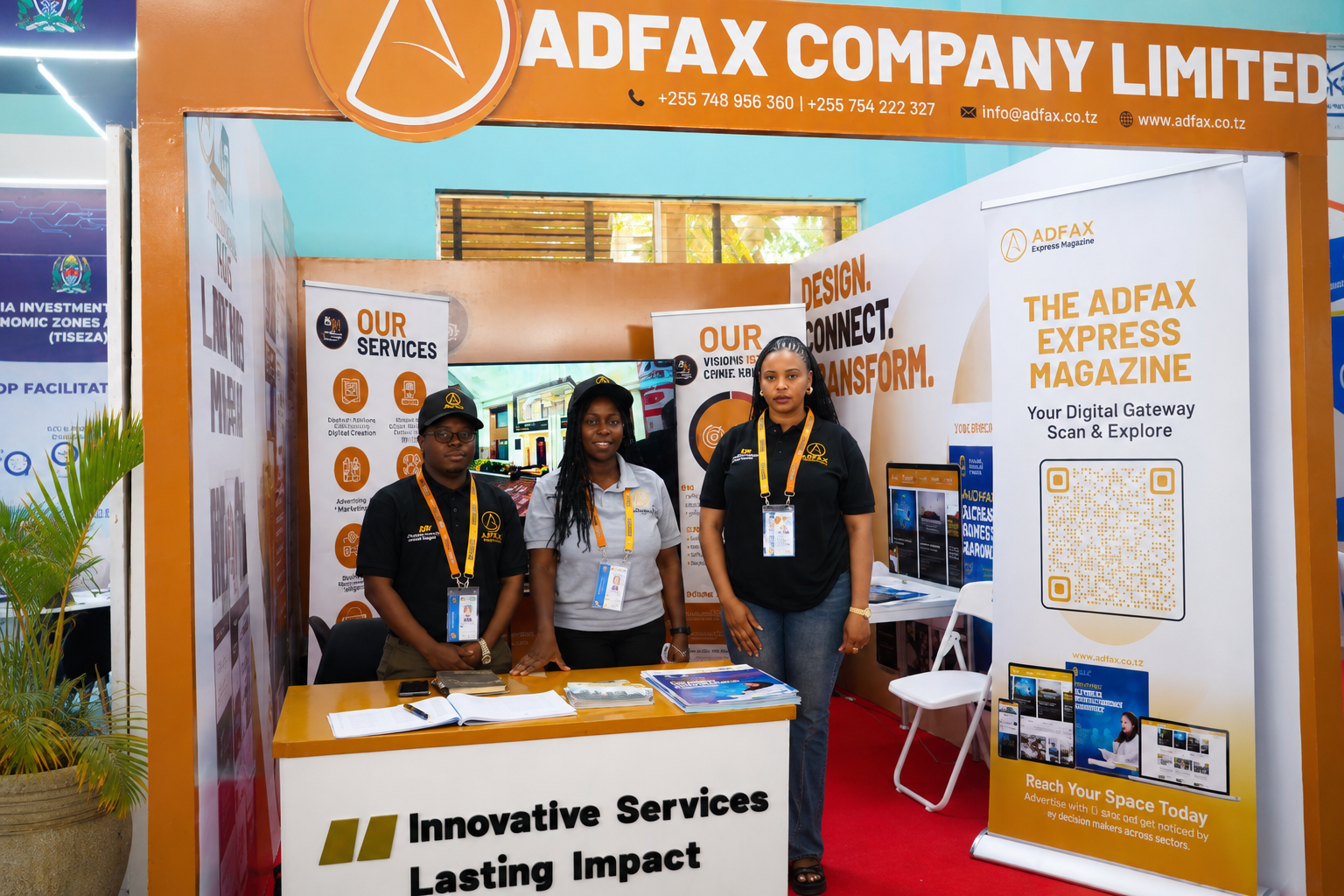 ADFAX event branding, production and venue setup